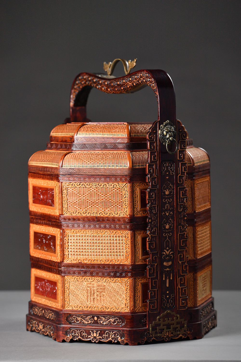 吴时君竹编《福禄吉祥》作品简介